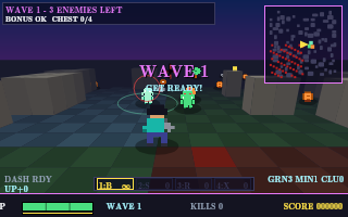 A healer enemy pulsing health to allies