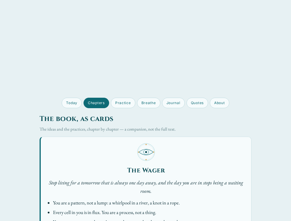 Chapters tab on desktop